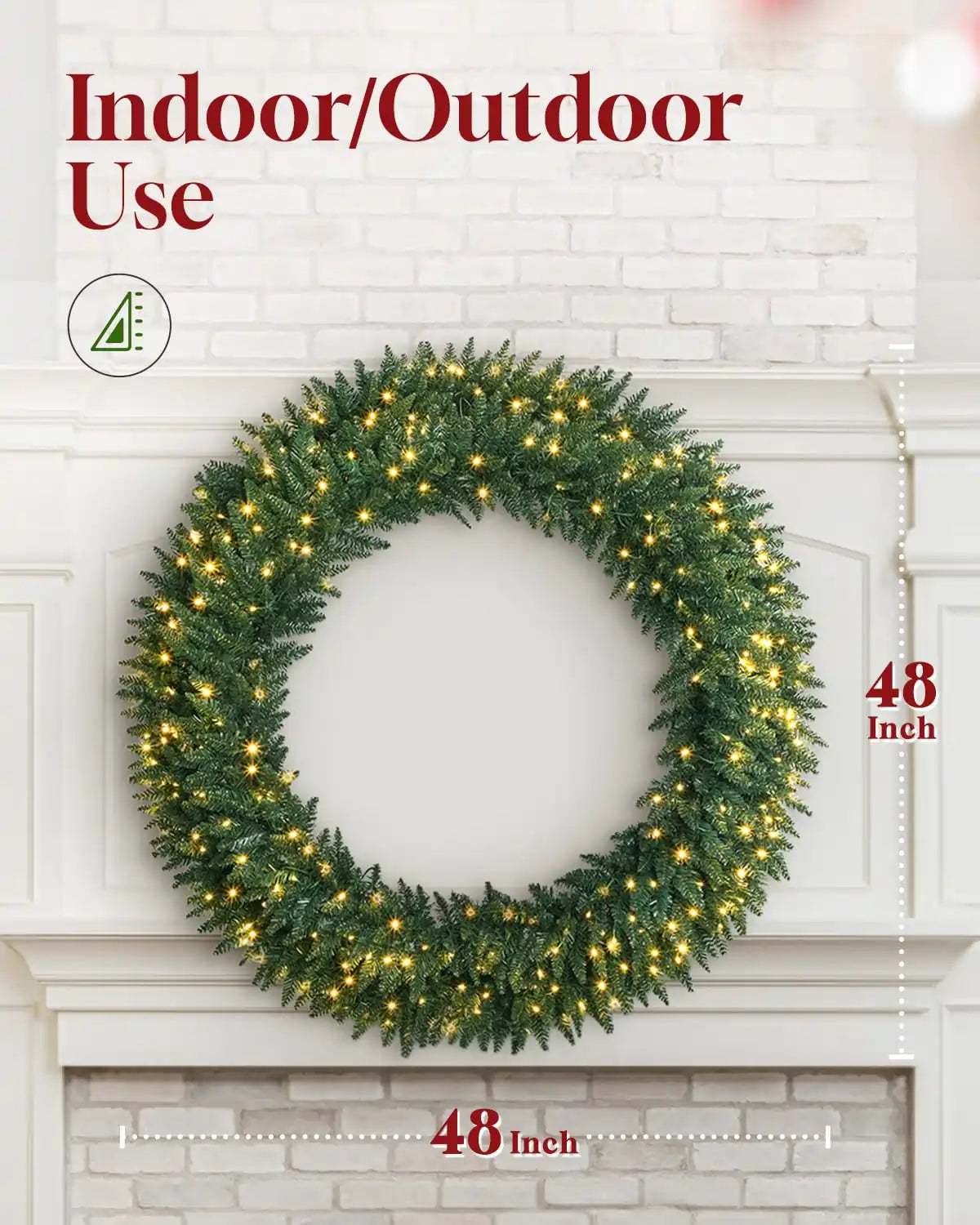 OasisCraft 48" Christmas Wreath Size#size_48"