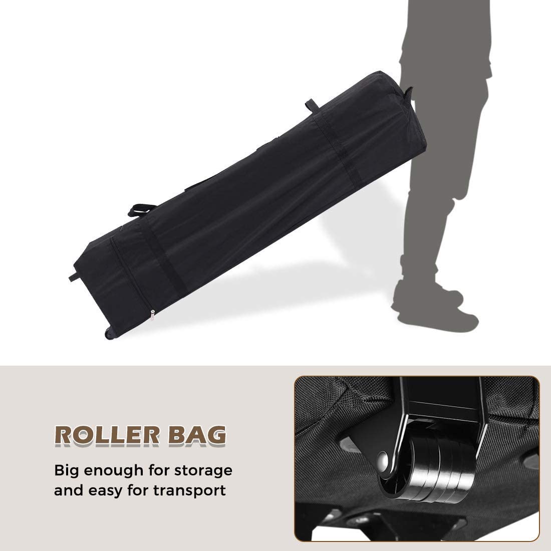 With a Roller Bag